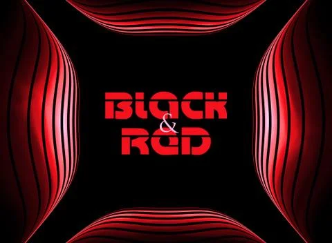 Black and red design Illustrazione stock