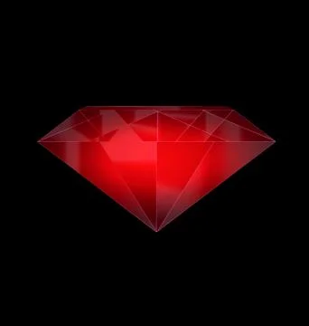 Black and red gem Stock Illustration