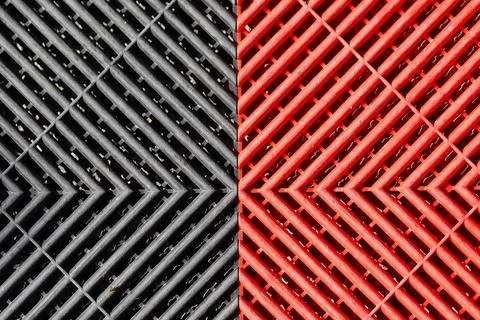 Black and red geometric grid pattern background Stock Photos