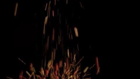 Black and red pepper drops on the table Stock Footage 137875551