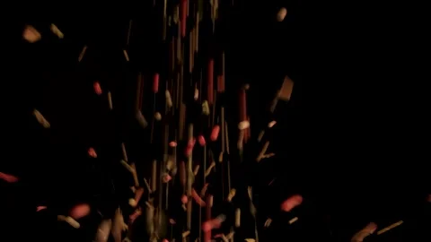 Black and red pepper drops on the table Stock Footage 137875558