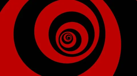 Black and red rings Stock Footage 10838334