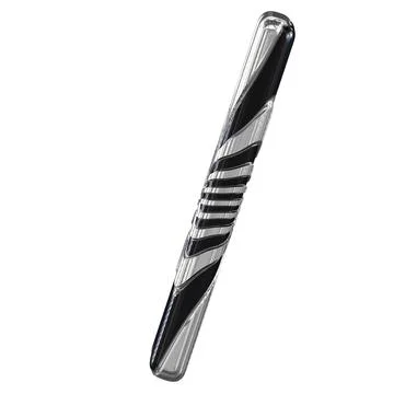 Black and silver 3d symbol Stock Illustration