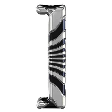 Black and silver 3d symbol Stock Illustration
