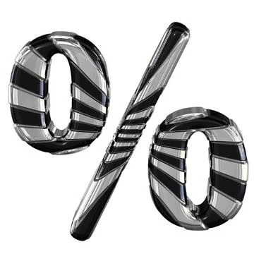 Black and silver 3d symbol Illustrazione stock