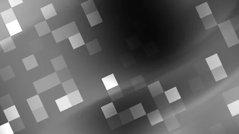 Black and silver background with geometry square overlay Stock Footage 303739742