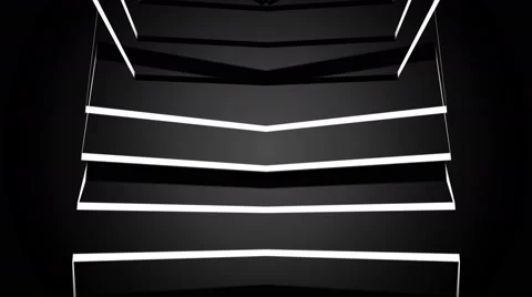 Black and White 3D Helix Cube Loop Stock Footage 54710645