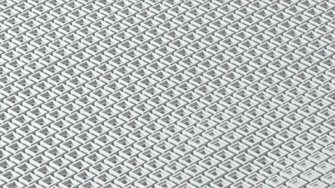 Black and White 3D Pattern Loop Stock Footage 143433173