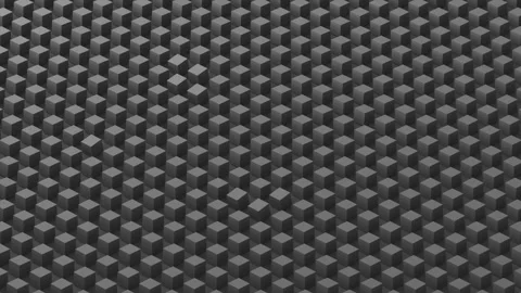 Black and White 3D Pattern Loop Stock Footage 143435935