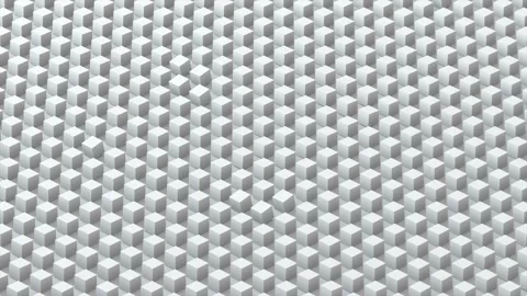 Black and White 3D Pattern Loop Stock Footage 143435949