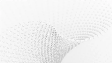 Black and White 3D Pattern Loop Stock Footage 143436114
