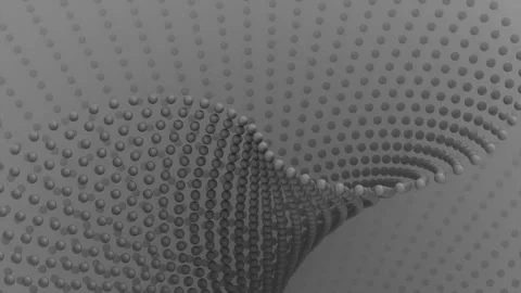 Black and White 3D Pattern Loop Stock Footage 143436130