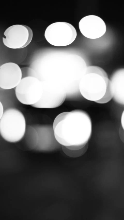 Black and white abstract and artistic themed bokeh effect Stock Footage 279328012