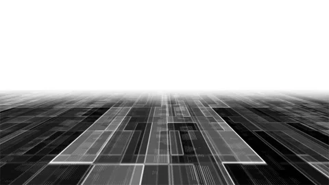 Black-and-white abstract animated background. Digital technology animation .. Stock Footage 295195073