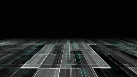 Black-and-white abstract animated background. Digital technology animation .. Stock Footage 295195074