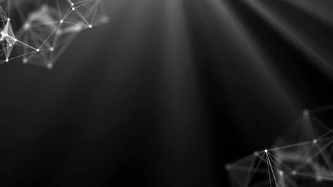 Black and white abstract background, dots forming lines, patterns and shapes Stock-Footage 113510985