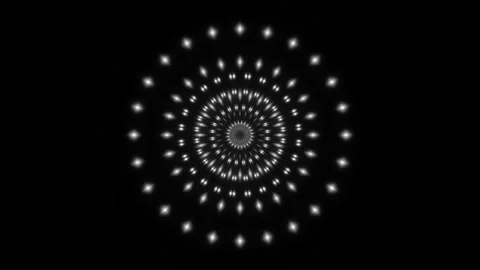 Black and white abstract background, motion particles, loop Stock Footage 156570379