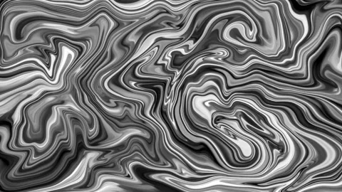 Black and white abstract background with liquid surface 3d render Stock Footage 168985094