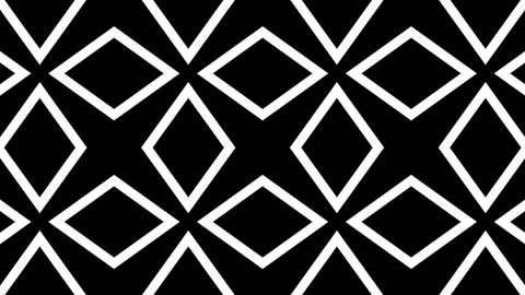 Black and white abstract background. Black-white kaleidoscope background. black Stock Footage 211111122