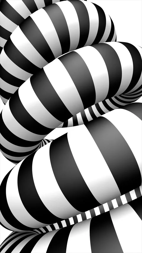 Black and white abstract background on a seamless loop Stock Footage 312434985