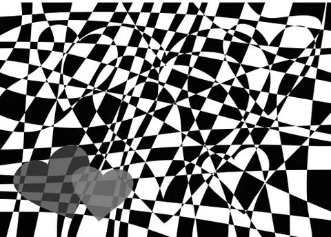 Black and white abstract background Stock Illustration