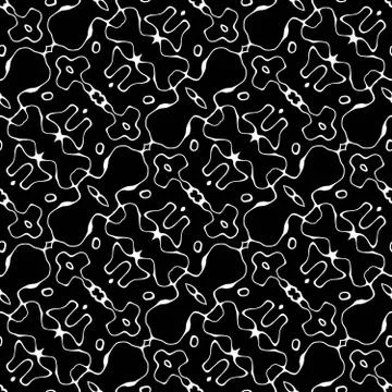 Black and white abstract background as seamless Illustration Stock Illustration