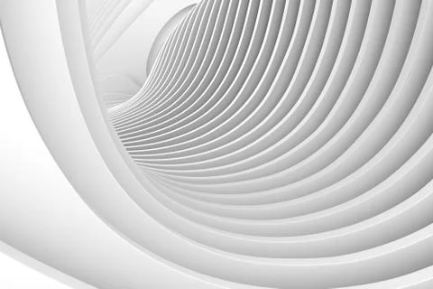 Black and white abstract background with line and wave 3D illustration2 Stock Illustration