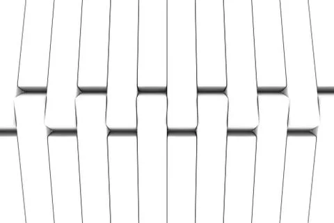 Black and white abstract background with cube and box 3D illustration2 Stock Illustration