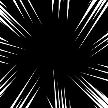 Black and white abstract background. Radial lines. Textured design backdrop. Stock Illustration
