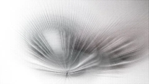 Black and white abstract background. Halftone style. 2D rendering digital ill Stock Illustration