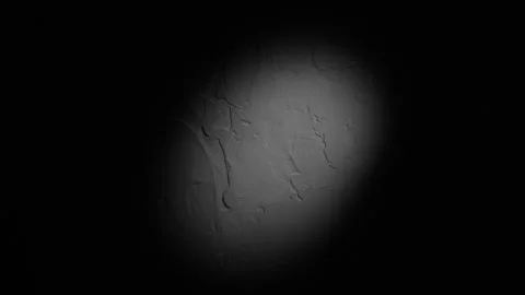 Black and white, Abstract circle spotlight on wall. Stock Footage 260648921