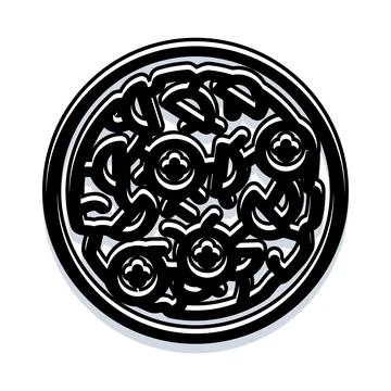 Black and white abstract circle geometric pattern Stockillustratie