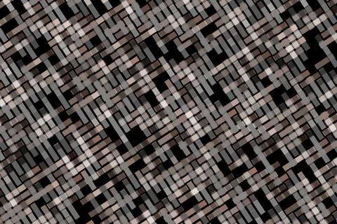Black and white abstract geometric pattern with lines Stock Illustration
