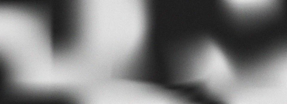 Black and white abstract gradient with noise texture and soft light monochrom Stock Illustration