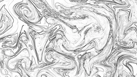 Black and White Abstract Ink Swirl Sketch Background Stock Footage 332318970