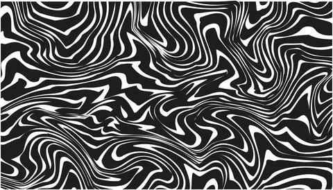 Black and white abstract liquid acrylic marble texture Stock Illustration