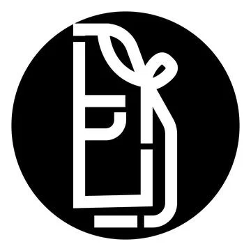 Black and white abstract logo design for branding Stock Illustration