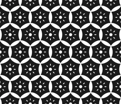 Black and white abstract pattern in japanese style Stock Illustration