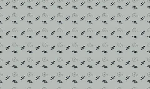 Black and white abstract pattern with lines and shapes Иллюстрация