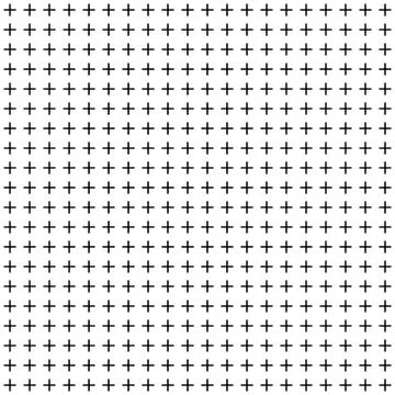 Black and white abstract plus sign seamless, pattern background. Stock Illustration