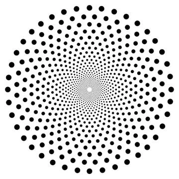 Black and White Abstract Psychedelic Art Background. Vector Illustration Stock-Illustration
