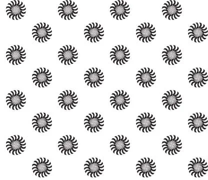 Black and White Abstract Psychedelic Art Background. Seamless Pa Illustrazione stock