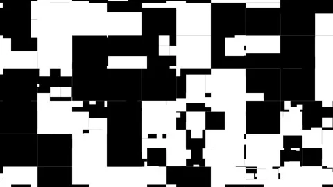 Black and White Abstract Rectangular Block Pattern Backdrop 스톡 동영상 304131417