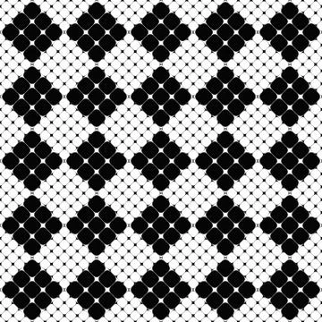 Black and white abstract rounded square pattern background design 스톡 일러스트