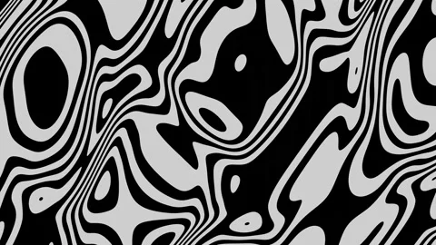 Black and white abstract smooth liquid l... | Stock Video | Pond5