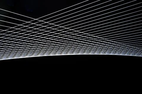 Black and white abstract technology, science or business background with line Illustrazione stock