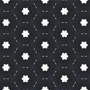 Black and White Abstract Texture Seamless Vector Background for Design, Dec.. Stock Illustration