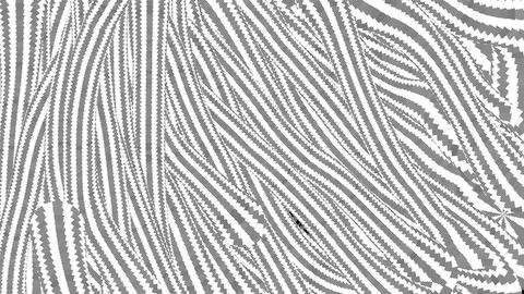 Black and white abstract texture with wavy pixelated lines Stock Illustration