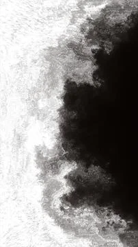 Black and white abstract texture resembling marble, smoke, foam, or a rugge.. Illustrazione stock