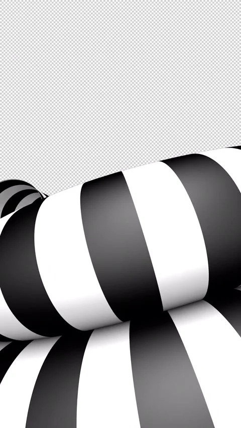 Black and white abstract transition on a seamless loop Stock Footage 314575471